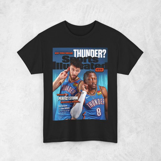 Chet Holmgren, Jalen Williams JDub Shirt, Oklahoma City Thunder OKC NBA SI Cover T-Shirt, Unisex Sports Tee, Vintage Basketball Streetwear