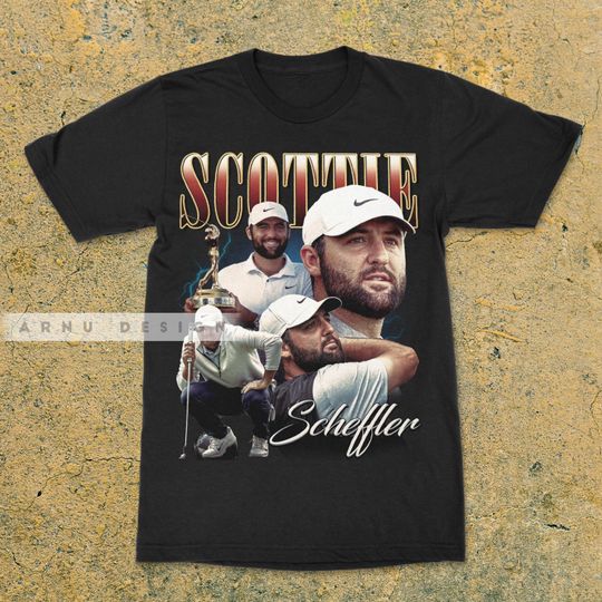Scottie Scheffler shirt professional golfer american retro vintage shirt