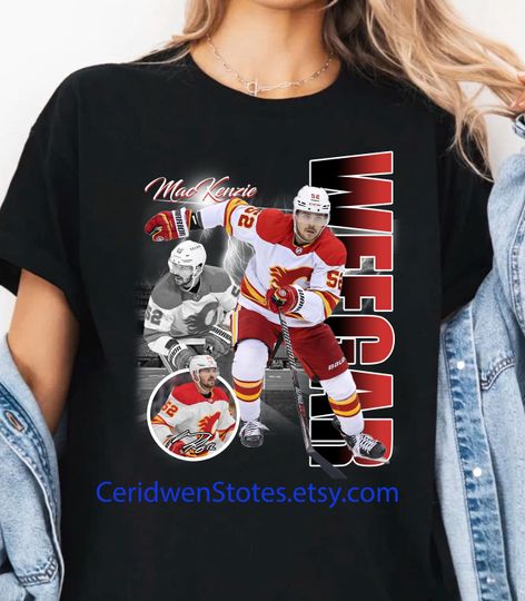 Discover MacKenzie Weegar Shirt Graphic Sport Tshirt Player Best Seller Bootleg Unisex Women Man Vintage 90s Graphic Tee Gift Fans