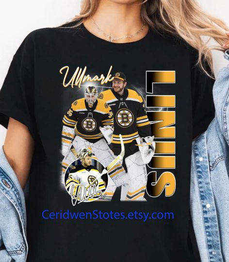 Discover Limited Linus Ullmark Shirt Ice Hockey American Professional Hockey Championship Sport Merch shirt Graphic Tee Gift Fans ARP78