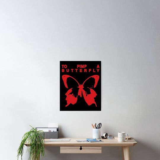 Music Vintage Butterfly 90s Poster