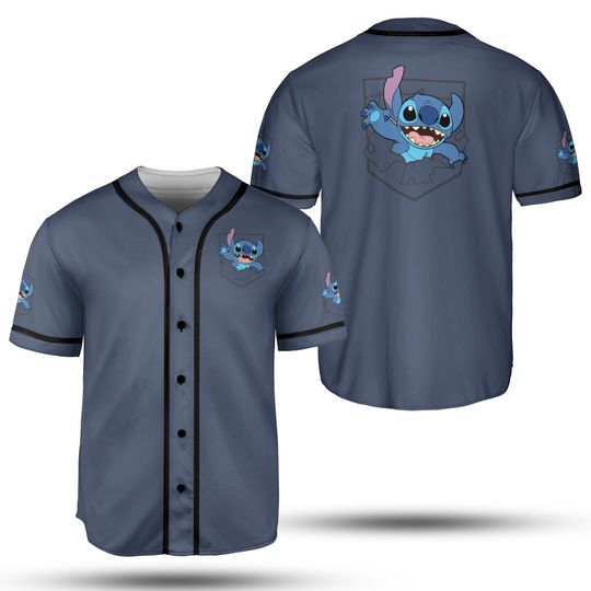Disney Lilo & Stitch Small Pocket Breakout 626 Baseball Jerseys