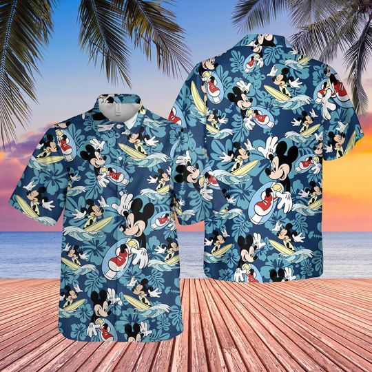 Discover Mickey mouse Aloha Hawaiian Shirt | Mickey Mouse Summer Aloha Hawaiian Shirt | Mickey Summer Hawaii Shirt | Family Trip Shirt