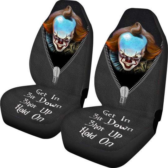 Pennywise It Horror Get In Sit Down Shut Up And Hold On Car Seat Covers