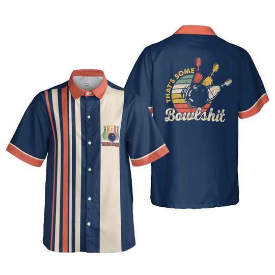 Personalized Bowling Hawaiian Shirt Custom Bowling Shirt