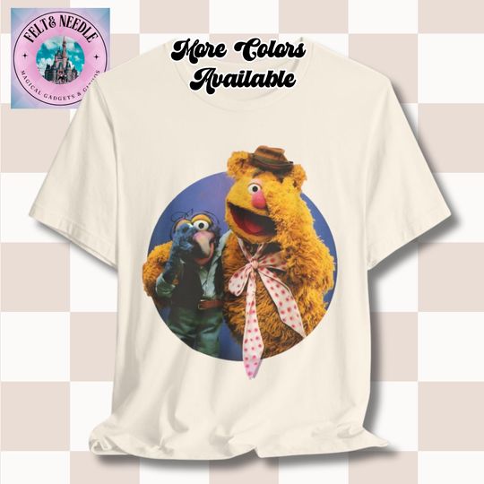 Retro Muppets Unisex Tee, Fozzie Bear and Gonzo Vintage T-shirt, Funny Graphic Tee, Comfy Tee, 70s 80s Nostalgia Shirt, Gift for Muppet Fans