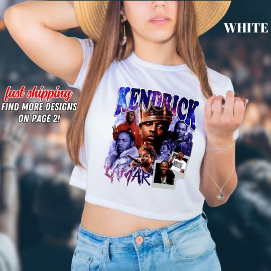 Kendrick Lamar DAMN Album Crop Top, Kendrick Lamar GNX Album Crop Top, Kendrick Lamar Music Crop Top, Kendrick Lamar Merch Gift Crop Top