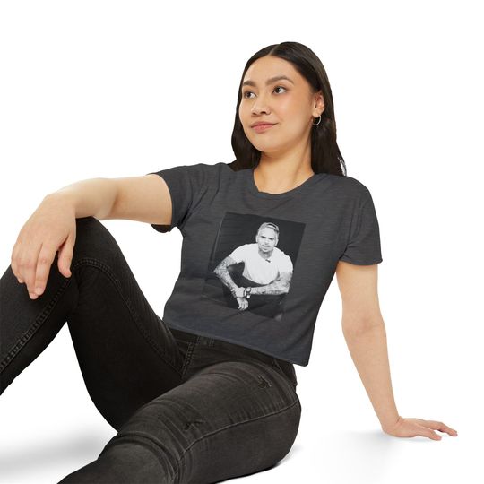 Crop Top, Chris Brown Shirt for Concert, Music Festival Clothing, Women's Graphic Tee, Summer Concert Apparel, Festival Fashion Top