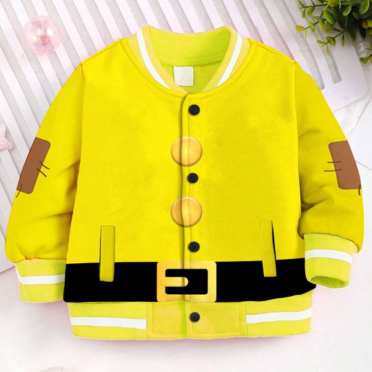 Dopey Costume Kids and Youth Baseball Jacket, Aldult Unisex Varsity Baseball Jacket