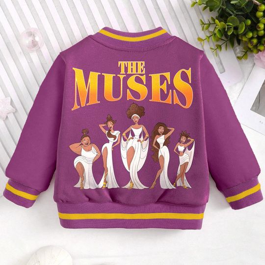 The Muses Team Hercules Kids and Youth Baseball Jacket, Aldult Unisex Varsity Baseball Jacket
