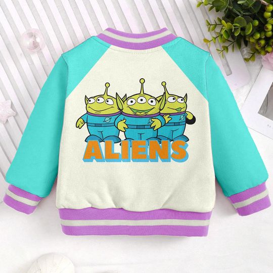 ALiens Kids and Youth Baseball Jacket, Aldult Unisex Varsity Baseball Jacket