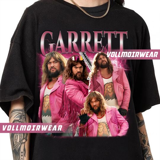 Garrett Minecraft Movie Vintage Style Shirt , Chicken Jockey Shirt, Cotton Gamer Gift, Game Gift For Women and Man Unisex T-Shirt