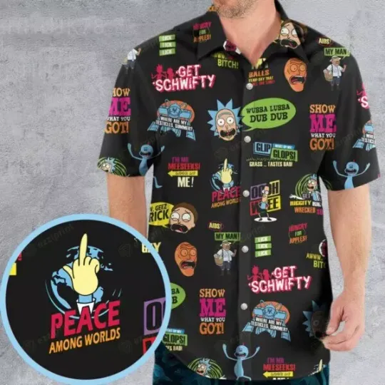 get schwif Rick and Rickandmorty Hawaiian Shirt, Rick And Rickandmorty Gift Ideas