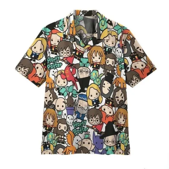 Harry Potter Chibi Characters Hawaiian Shirt