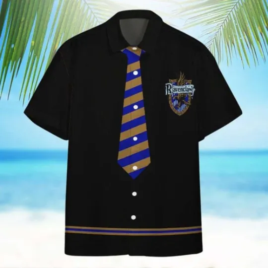 Harry Potter Ravenclaw Crest Uniform All Over Print 3D Hawaiian Shirt