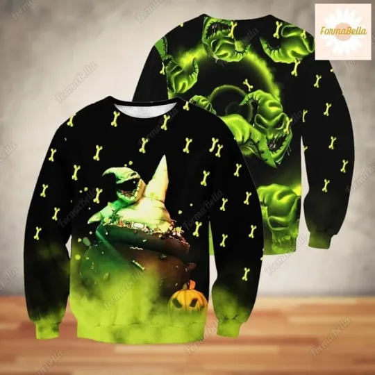 Halloween Oogie Boogie 3D Sweater Mother Day Gift All Over Print Best Price