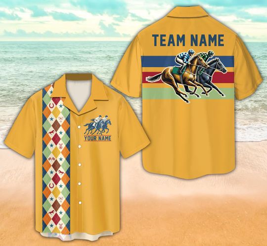 Personalized Kentucky Derby Churchill Downs Hawaiian Shirt, Custom Talk Derby To Me Button Up Shirt For Horse Racing Lover, Derby Party Gift