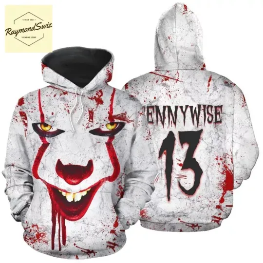 Pennywise 3D HOODIE Mother Day Gift All Over Print Best Price Us Size