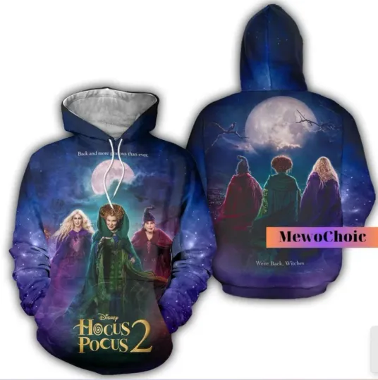 Hocus Pocus 3D HOODIE Mother Day Gift All Over Print Best Price Us Size
