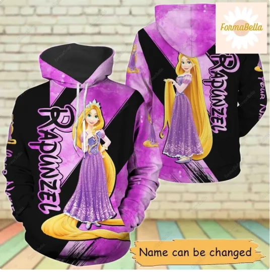 Rapunzel 3D HOODIE There Mother Day Gift US Size Christmas Gift Halloween Gift