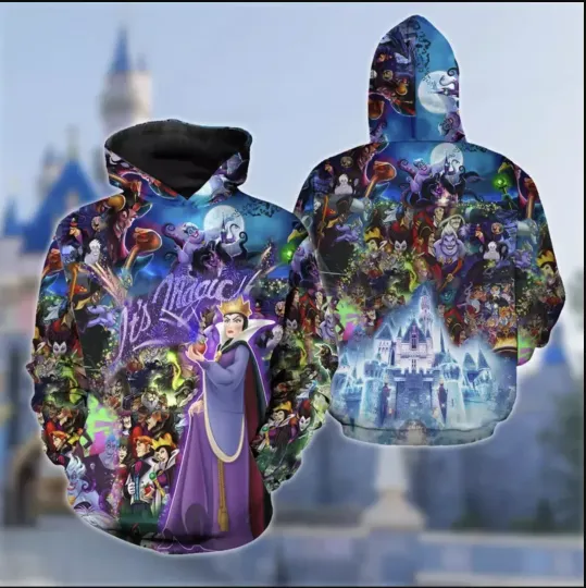Maleficent Villain Halloween 3D HOODIE MOTHER DAY GIFT ALL OVER PRINT US Size