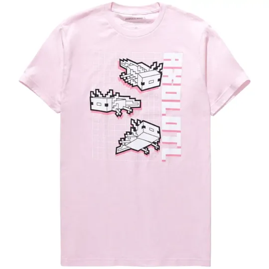 Minecraft Axolotl Men's T-Shirt - NWT