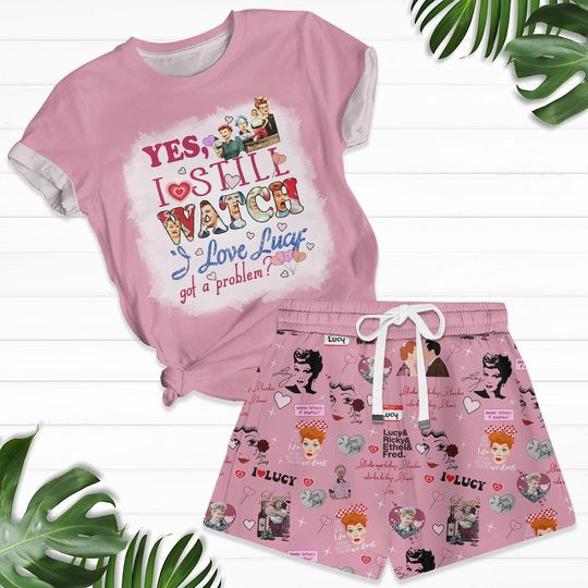 Yes I Still Watch I Love Lucy T-Shirt And Shorts, Lucy Ricardo Tee, Sitcom Movie T-Shirt, 90s I Love Lucy Shirt For Women, Movie Lovers