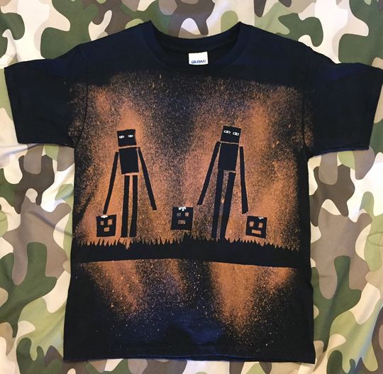 Halloween shirt. Minecraft Enderman. Any size