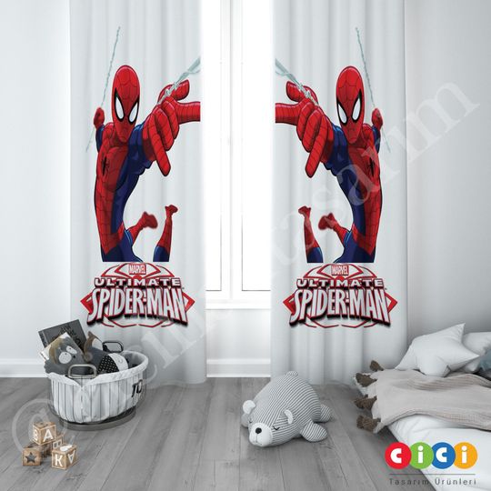 Spiderman Window Curtains