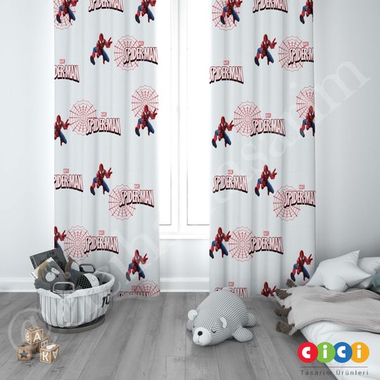 Spiderman Window Curtains