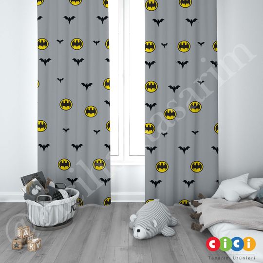 Batman Window Curtains