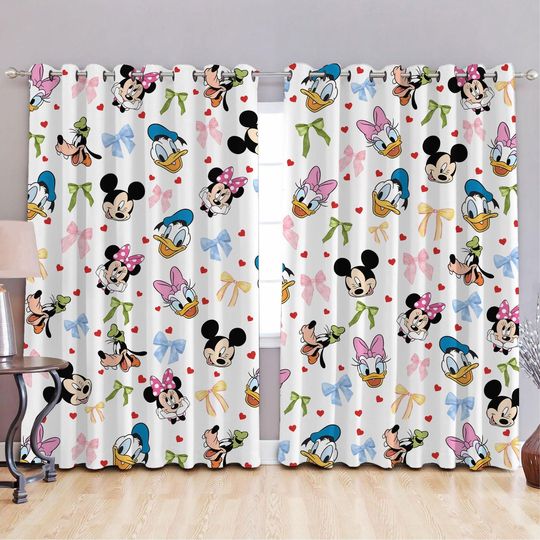 Mickey Friends Window Curtains