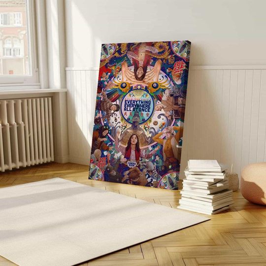 Everything Everywhere All at Once Movie Poster, Wrapped Poster, Wall Art, Room Decoration, Retro Aesthetics,Birthday Present