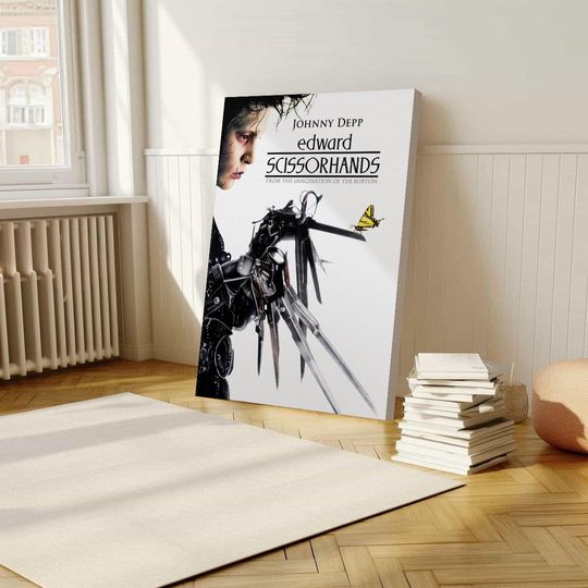 Edward Scissorhands Movie Posters, Wrapped Poster, Wall Art, Room Decoration, Retro Aesthetics