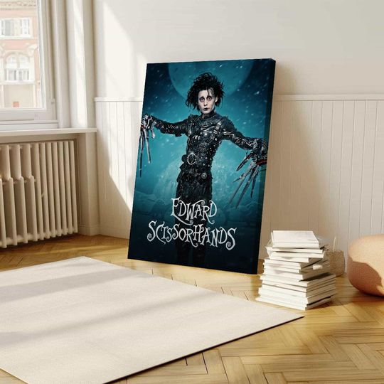 Edward Scissorhands (1990) Movie Posters, Wrapped Poster, Wall Art, Room Decoration, Retro Aesthetics