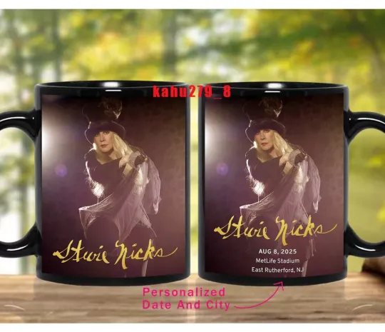 Custom Stevie Nicks 2025 Tour US Coffee Mug