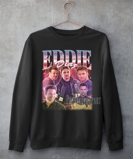 EDDIE DIAZ Vintage Sweathirt, Eddie Diaz Homage Sweatshirt , Eddie Diaz Fan Tees, Eddie Diaz Retro 90s Sweater, Eddie Diaz Merch Gift