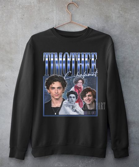 Timothee Chalamet Vintage Sweatshirt, The kinngg Homage Sweashirt, Timothee Chalamet Fan Tees, Timothee Chalamet Retro 90s