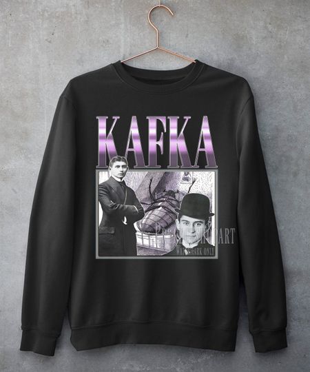 Franz Kafka Retro Sweatshirt, Metarmorphosis, Kafkaesque Sweatshirt, Franz Kafka 90's Vintage Homage Shirt, Modernism