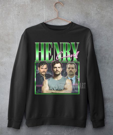 HENRY CAVILL Vintage Sweatshirt, Henry Cavill Homage Shirt, Henry Cavill Fan, Henry Cavill Retro 90s Sweater, Henry Cavill Merch Gift