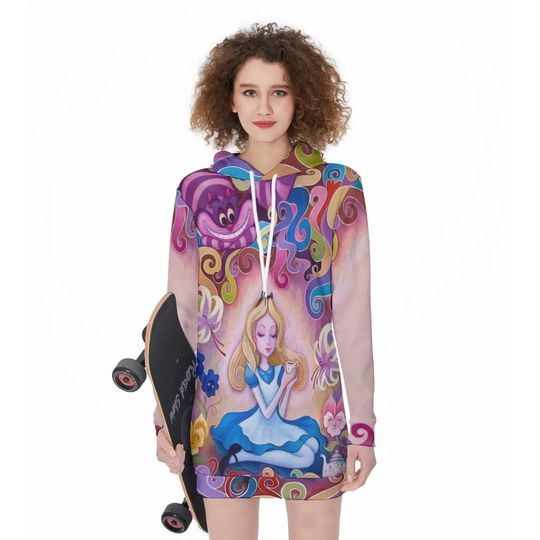 Disney Alice In Wonderland Hoodie Dress, Disney Hoodie Dress