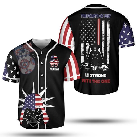 Personalized Star Wars Baseball Jersey, Darth Vader Jersey, Gifts for Star Wars Fan, Star Wars Merch, Mandalorian Baseball Jersey Shirt