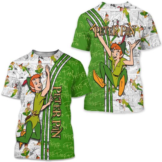 Peter Pan Disney Shirt, Disney 3D Printed Shirt