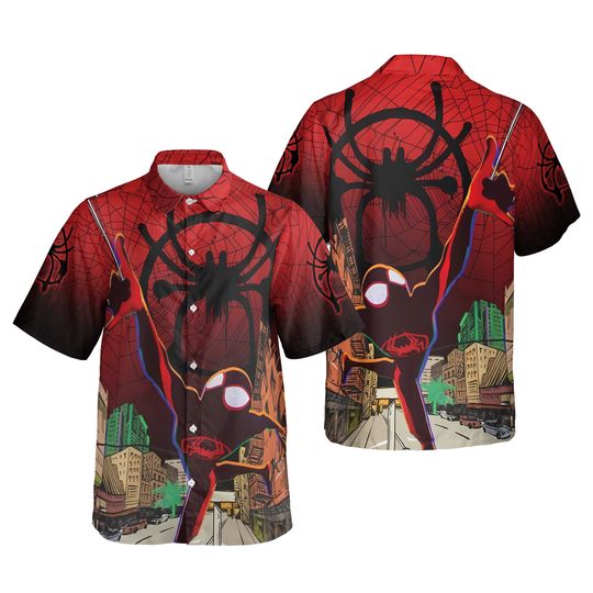 Discover Spider-man Hawaiian Shirt, Spider-man Shirt, Spider-man Button Shirt