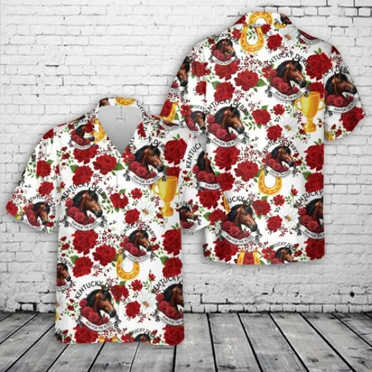 150th Kentucky DerbyDerby Regular Fit Hawaiian Shirt