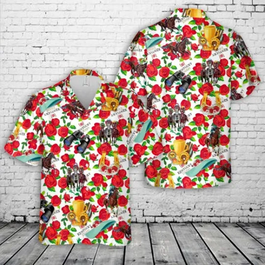150th Running Of The Kentucky Derby   Kentucky Derby Horse 2 Hawaiian Shirt