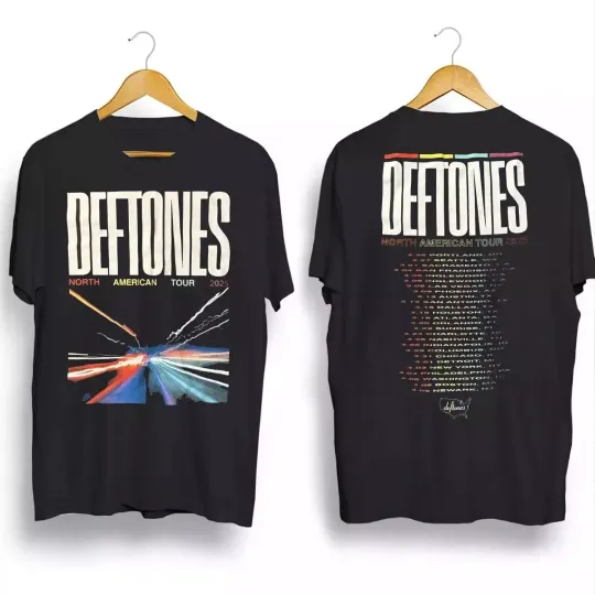 Deftone 2025 North American Tour Black T-Shirt