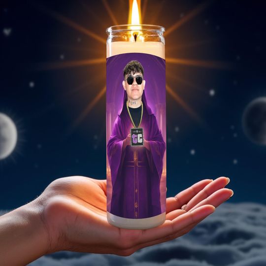 Junior H Prayer Candle, Celebrity Prayer Candle, TikTok Prayer Candle, Sad Boyz Tour