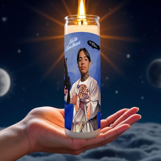 Natanael Cano Prayer Candle, Celebrity Prayer Candle, TikTok Prayer Candle, Nata Montana