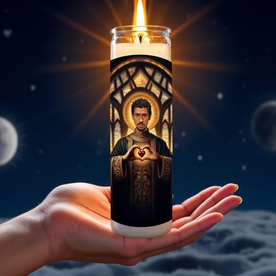 Discover Bad Bunny Celebrity Prayer Candle | San Benito | El Conejo Malo Santo | Funny Gift